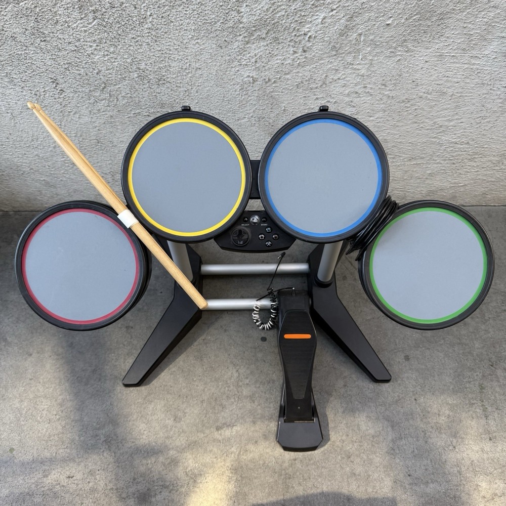 Harmonix 822148 Rock Band PS2/PS3/PS4 Drumset Wired Kit W/Pedal Un-Tested 🥁🎸