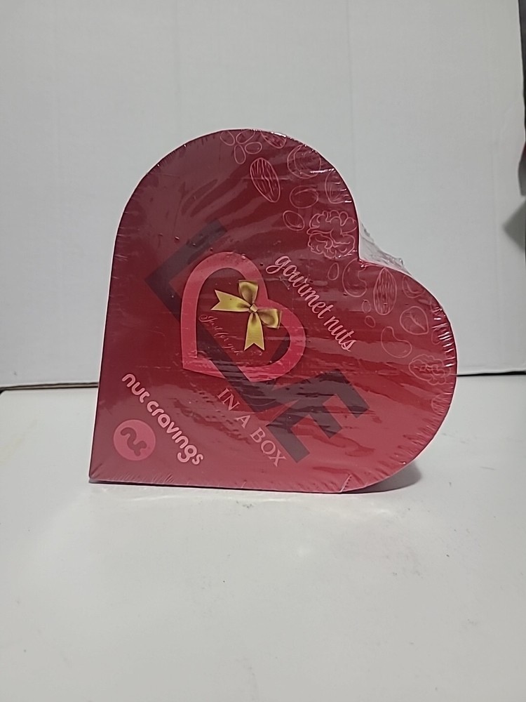 Valentine's Day Gourmet Nut Gift Basket in Heart Box 4 Piece Assortment Platter