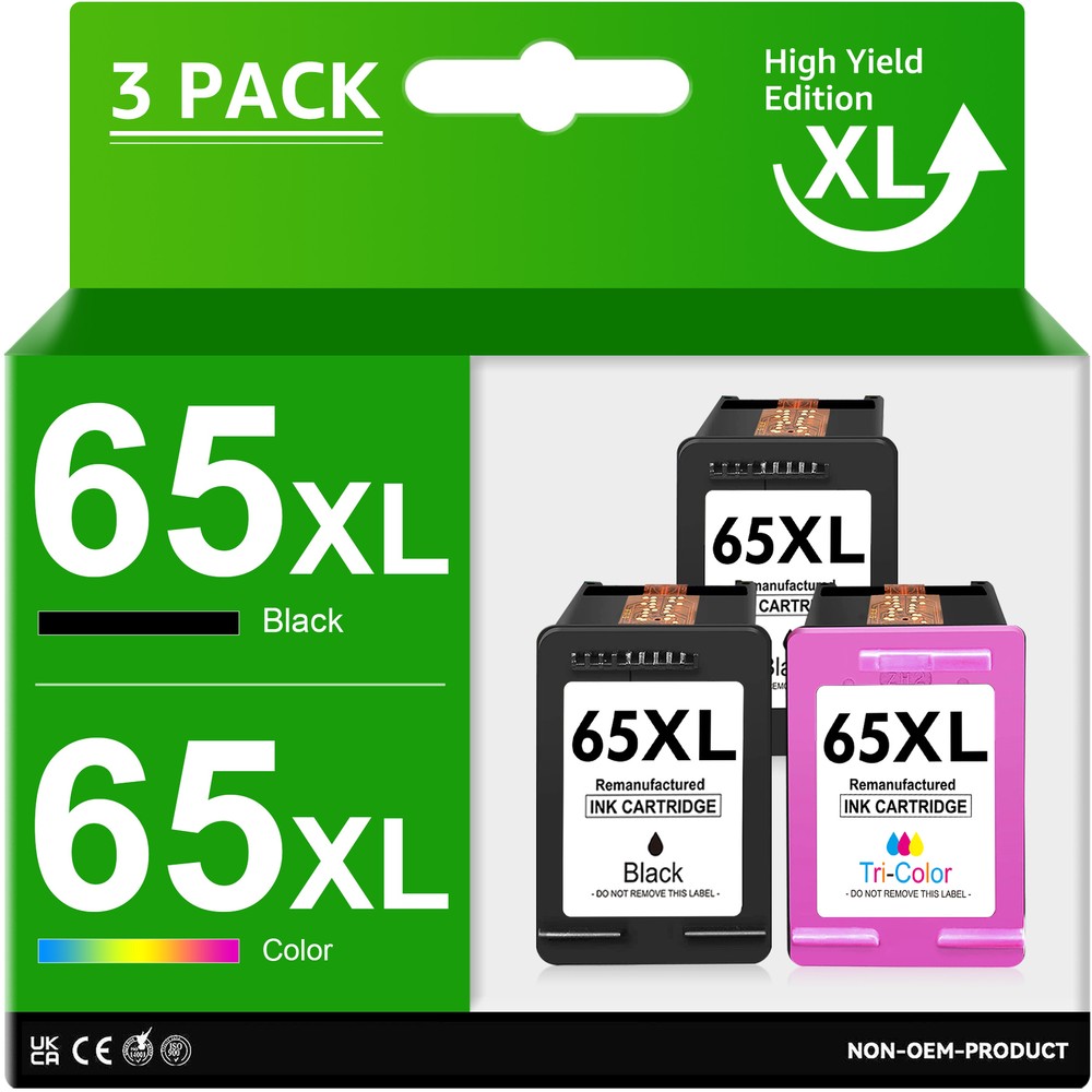 Compatible 65 XL Ink Cartridge for HP Deskjet 2600 2655 2652 ENVY 5052 5000 5055