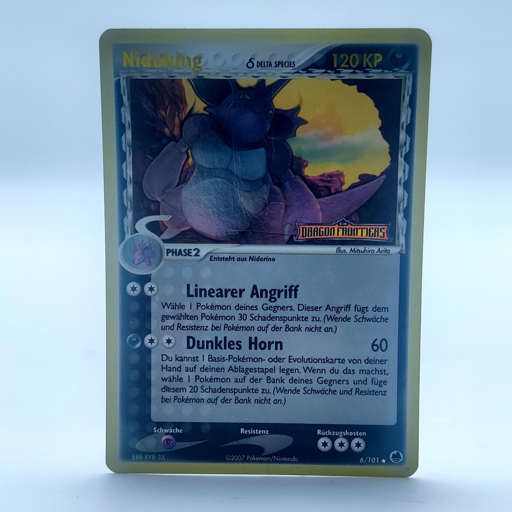 Pokemon TCG Card - Nidoking Holo Stemp Ex Dragon Frontiers 6/101