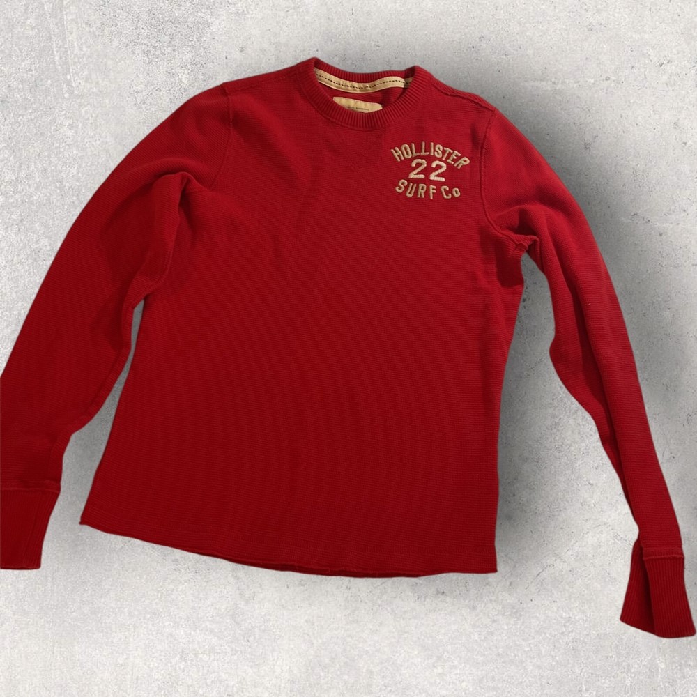 Hollister Unisex  Size Large Cotton Long Sleeve  Thermal Knit Sweater