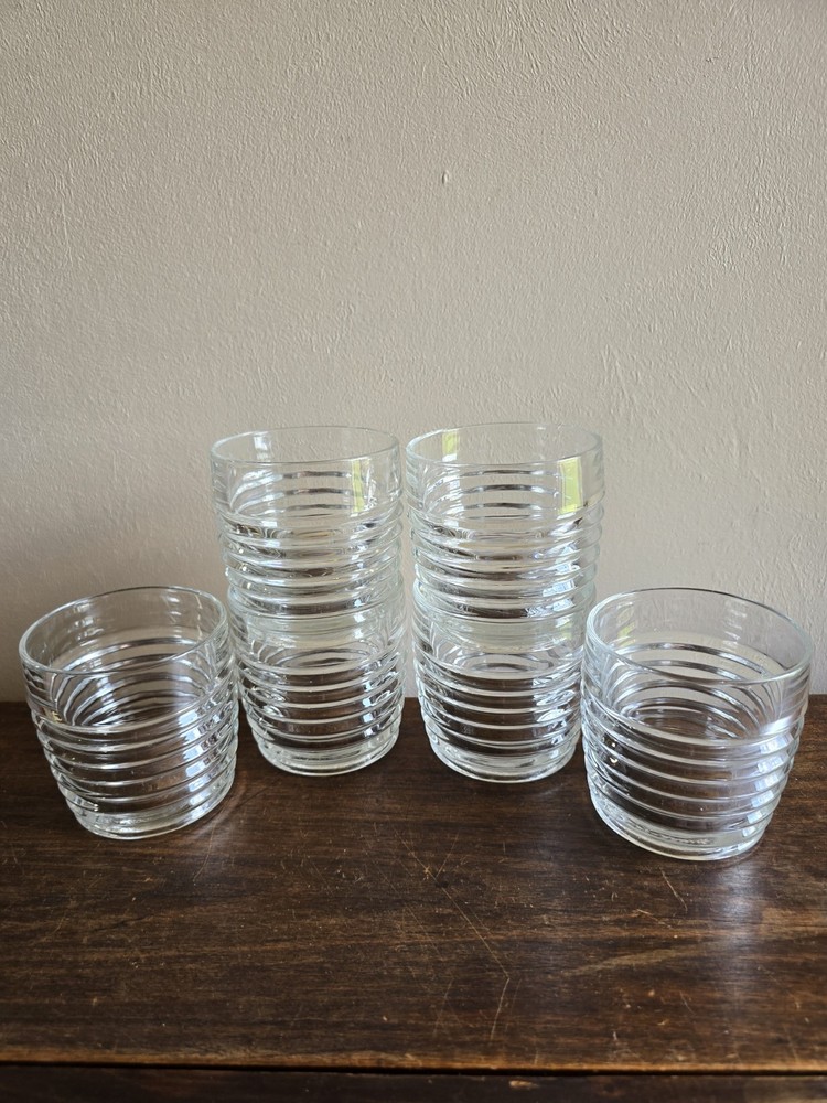 6pc Rare VTG Park Avenue Clear Anchor Hocking 