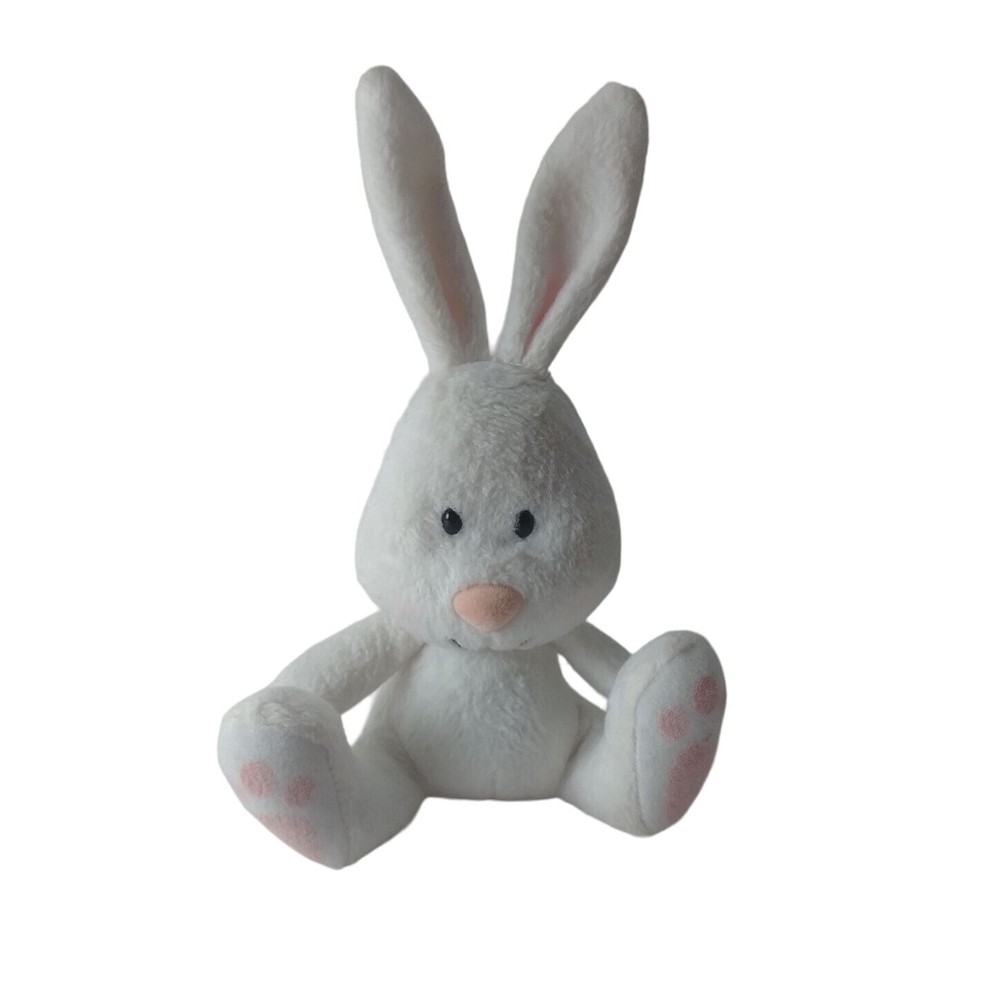 American Greetings Mini Easter Bunny Rabbit Wiggles On Tail Pull Plush 5