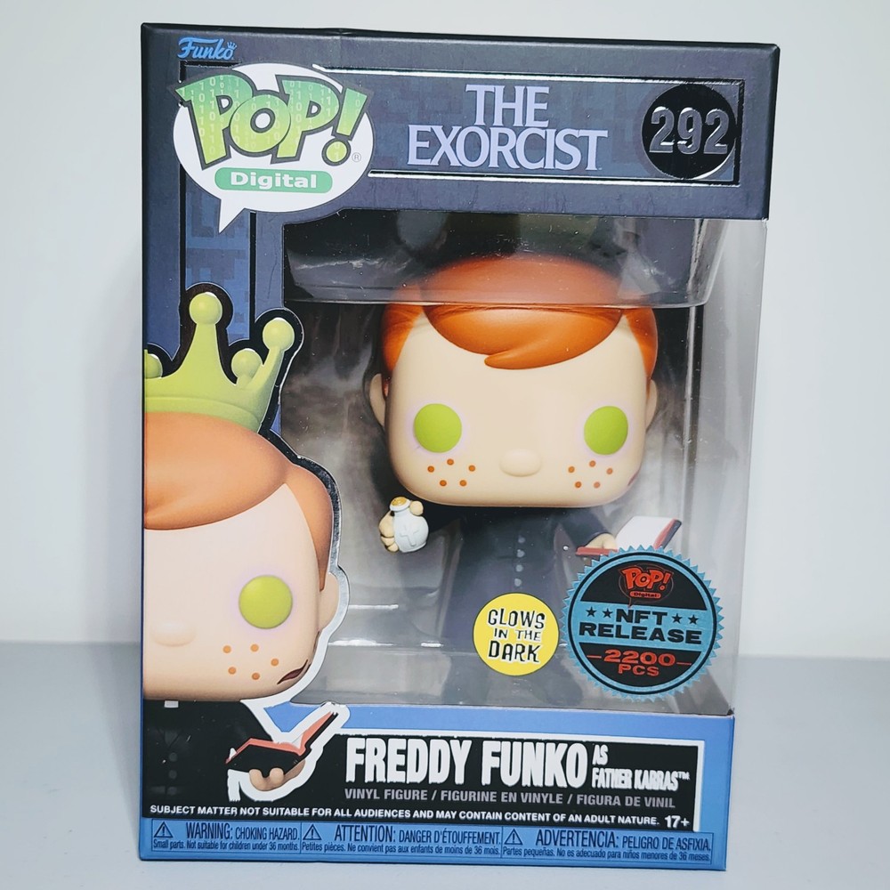 Funko Pop Digital: The Exorcist - Freddy Funko as Father Karras #292 Glow N F T