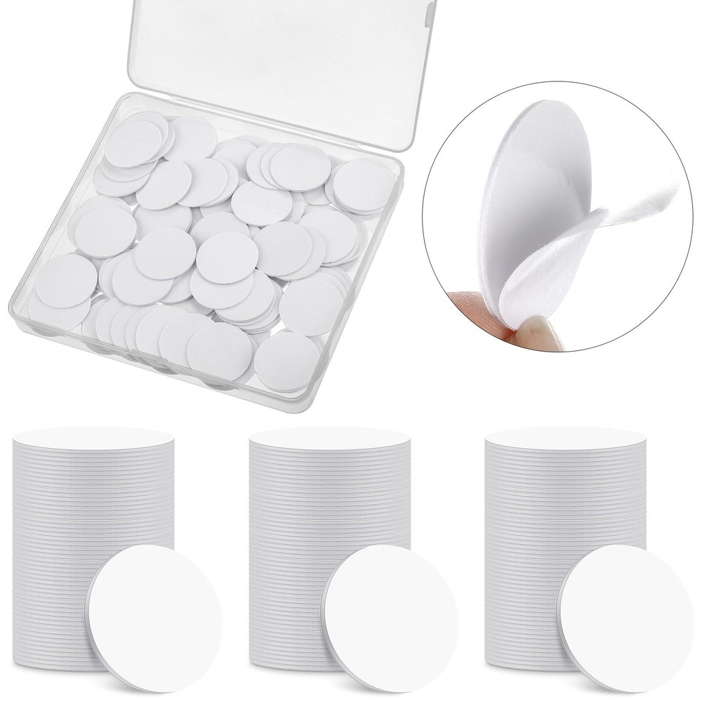 120 Pcs NFC Tags NFC Stickers Chip Round NFC Tags Rewritable NFC Cards with A...