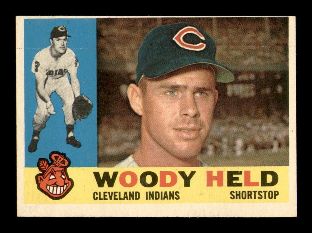 1960 Topps #178 Woodie Held EX-MINT Baseball Card OBGcards