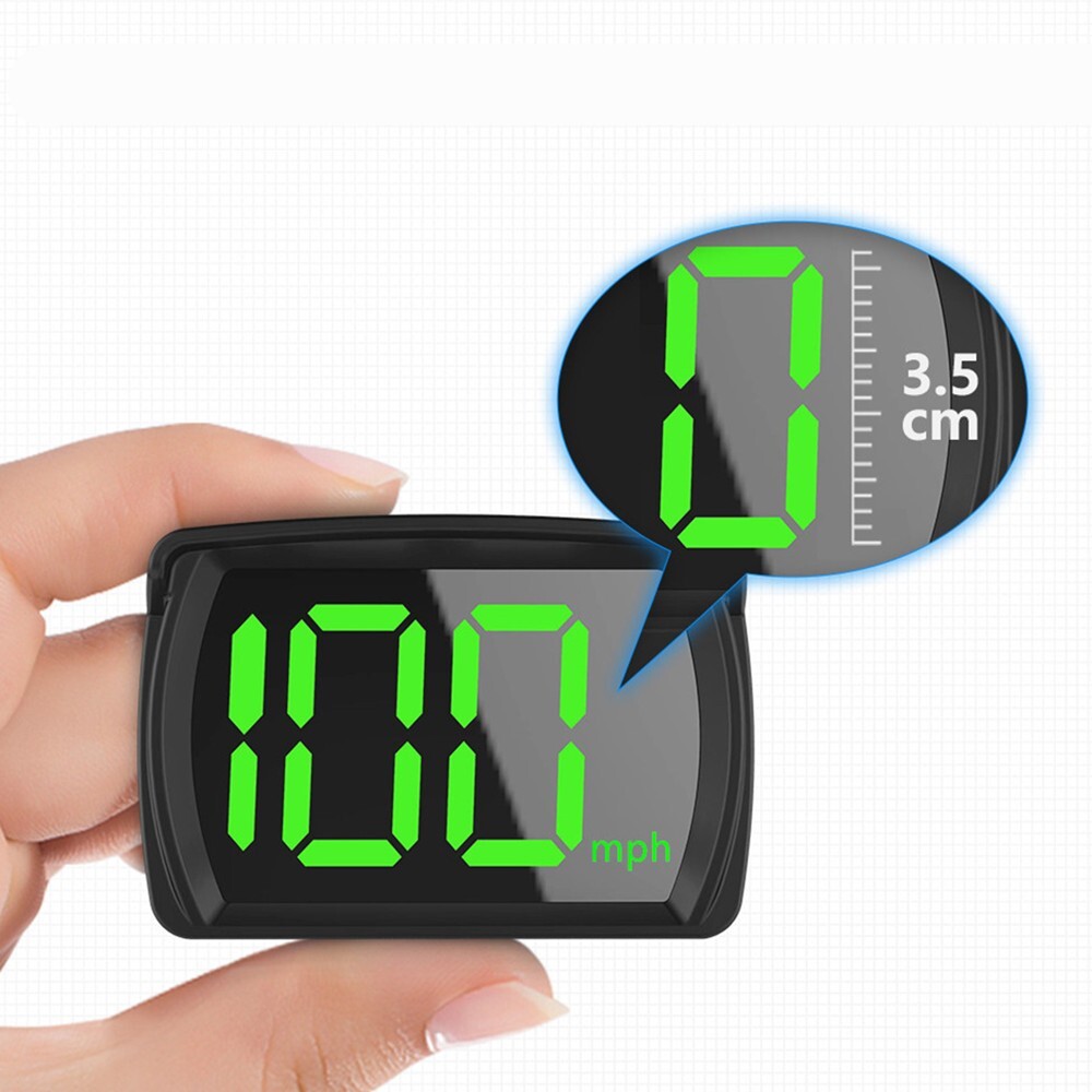 Car HUD Head Up Display Speedometer Digital GPS MPH Plug And Play Accessories