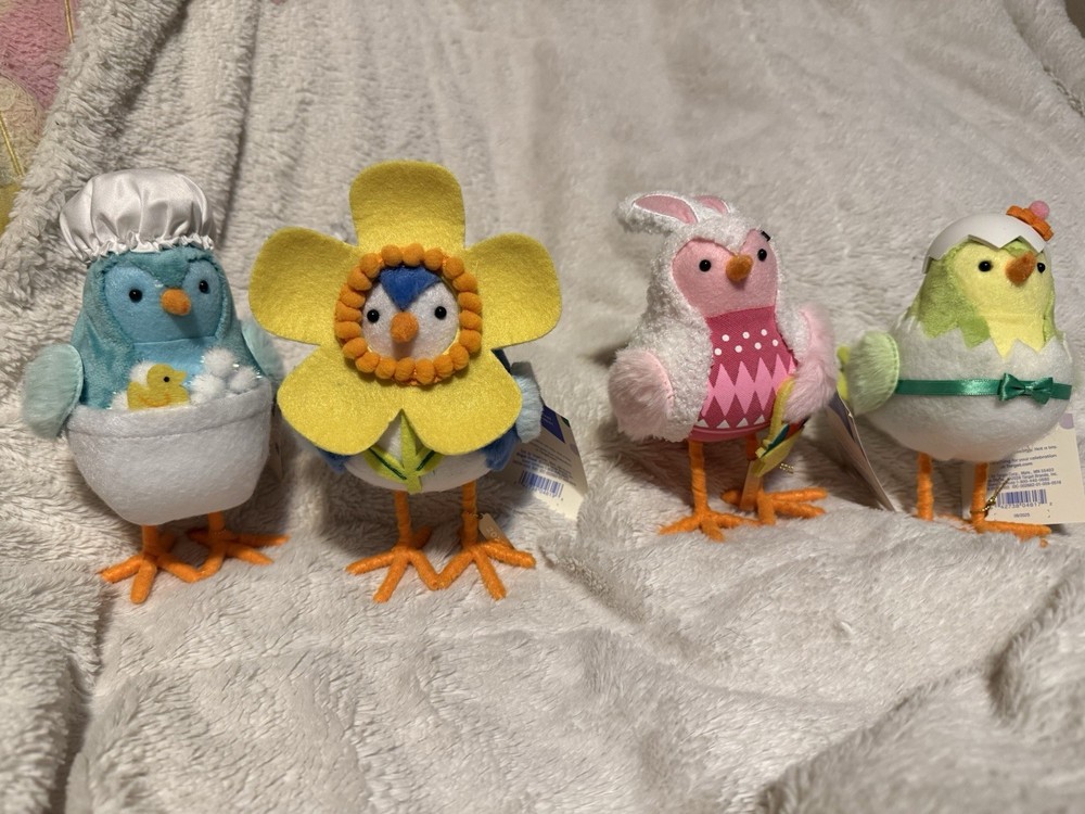Target 2026 Spritz Spring Easter Featherly Friends Fabric Birds Complete Set