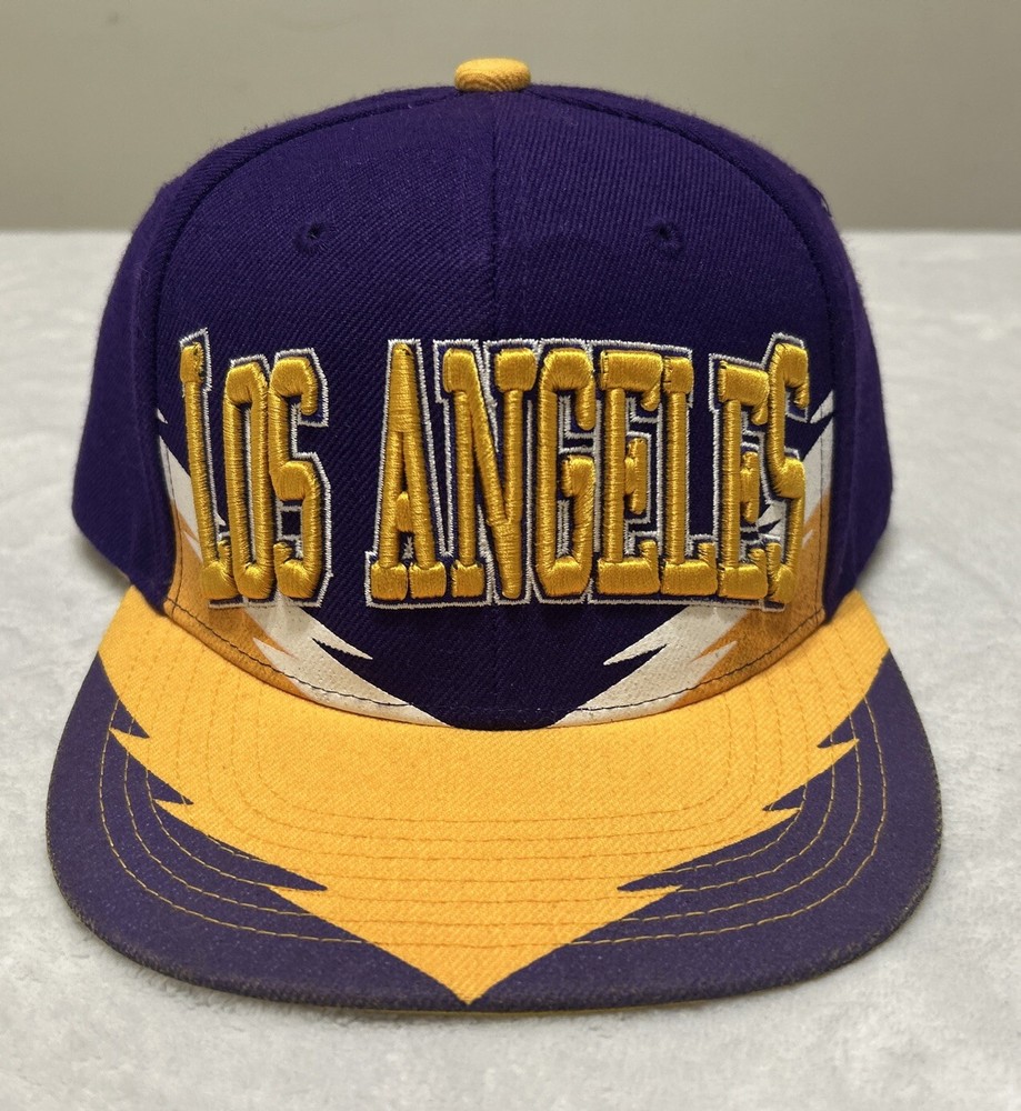 Vintage Los Angeles LA California City Hunter USA Flat Bill Snapback Hat Cap