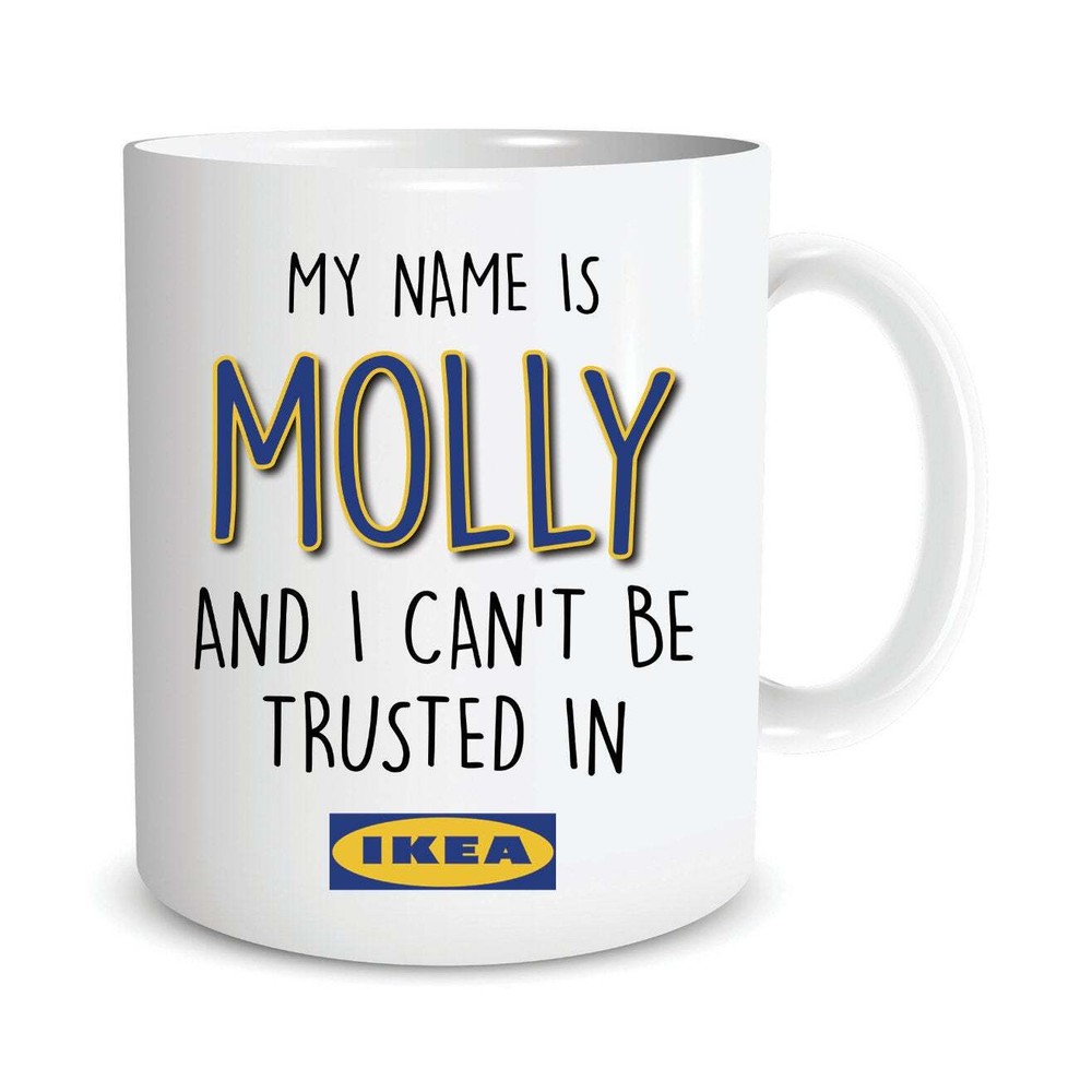 I Can't Be Trusted Shopping Mug Custom Funny Personalised Shopping Obsessed Mug