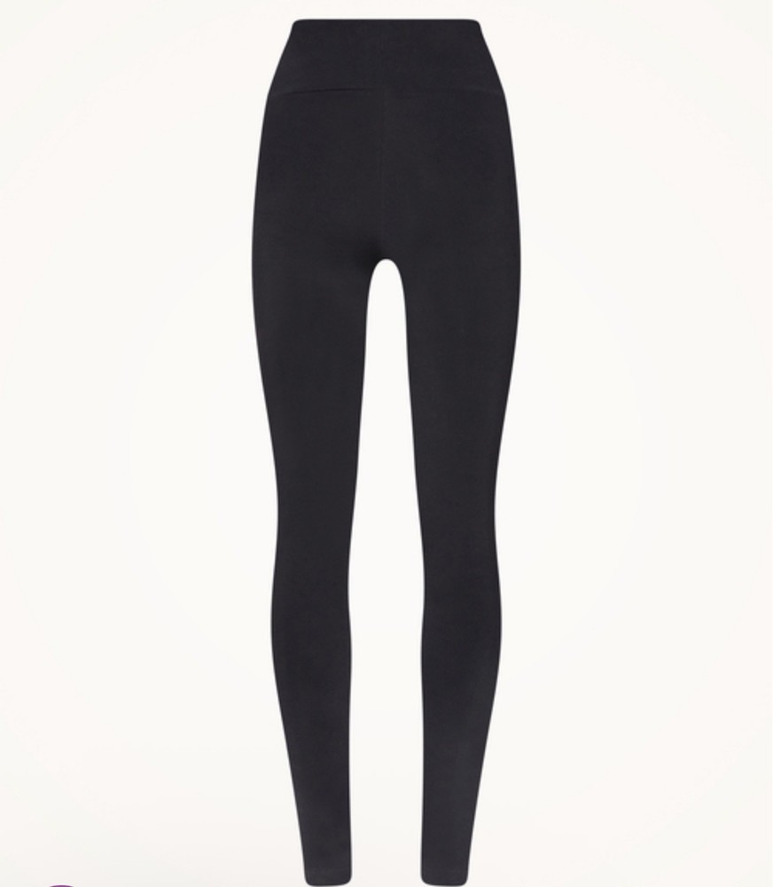 Wolford Black Leggings Size L Stretch Slim Minimal Luxury Athleisure