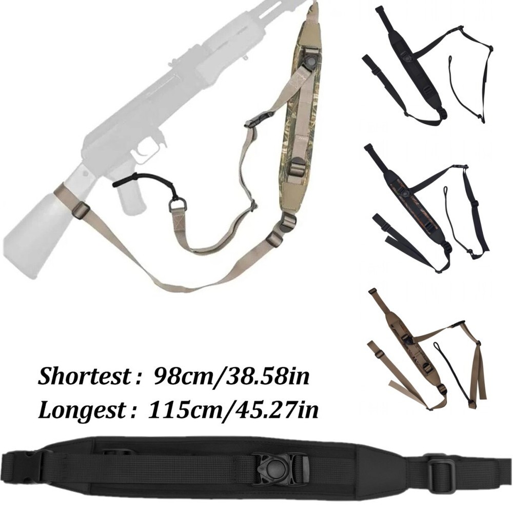 Crossbody Rifle Sling Hand-Free Gun Sling Padded Quick Adjustable Shoulder Strap