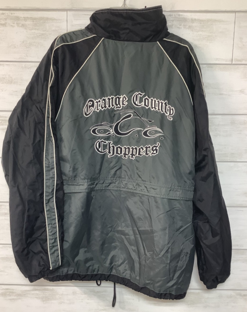 West Coast Orange County Choppers Men’s Grey and Black Jacket Size XL