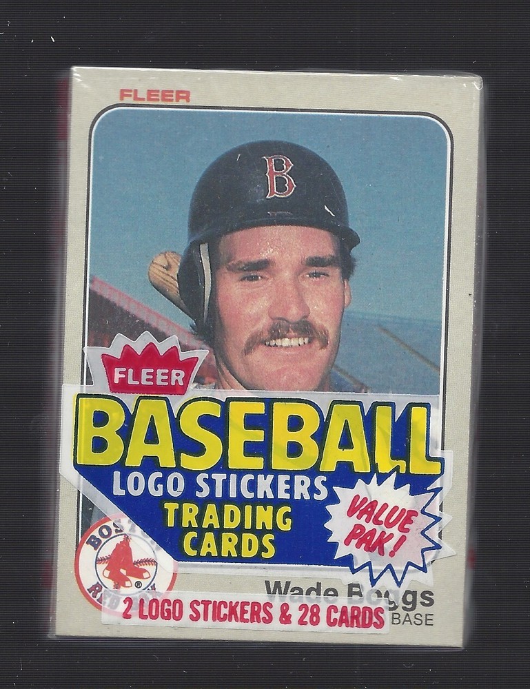 1983 Fleer Baseball Cello Pack Featuring Wade Boggs RC HOF Top Visible