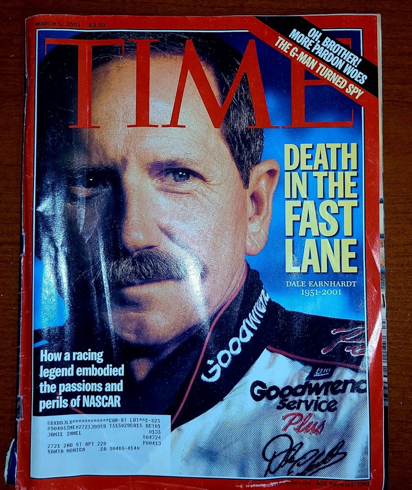 TIME Magazine Mar 5 2001 DALE EARNHARDT: Death In The Fast Lane NASCAR B15:1814.