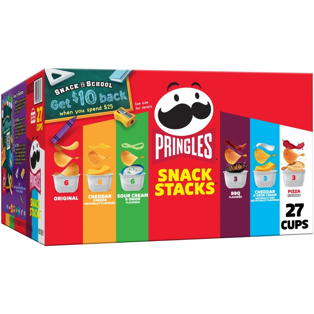 Snack Stacks Variety Pack 27 Count Potato Crisps Lunch Snacks