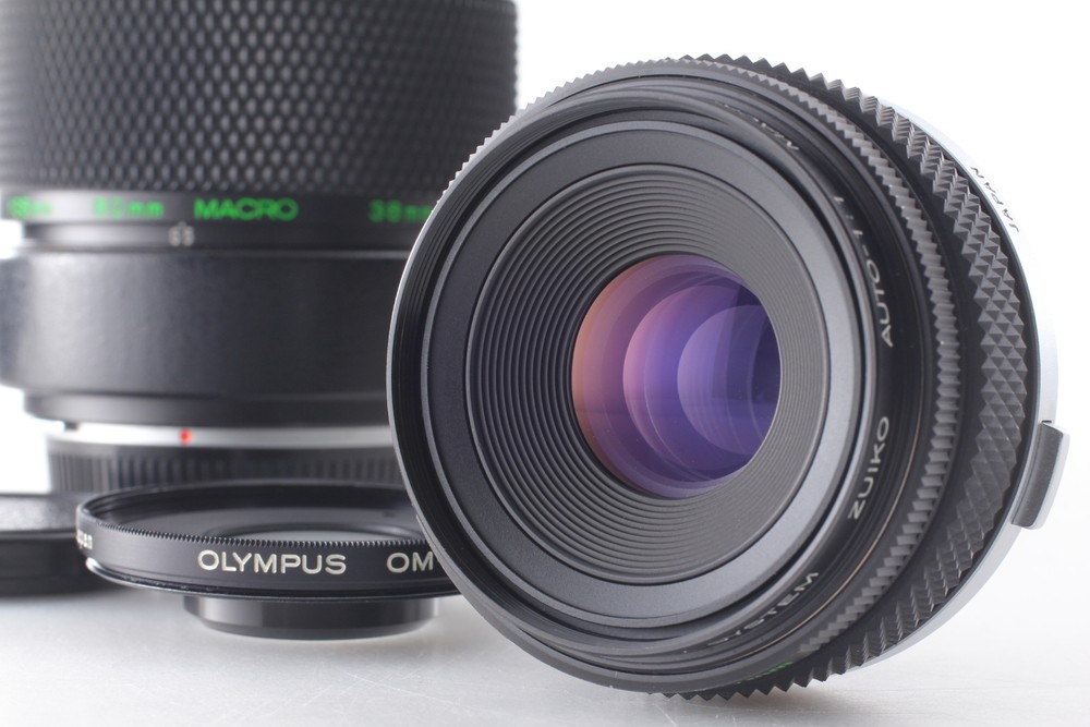 [Mint+] Olympus Zuiko Auto 80mm f4 1:1 w/Close-up Lens + Extension Tube From JPN