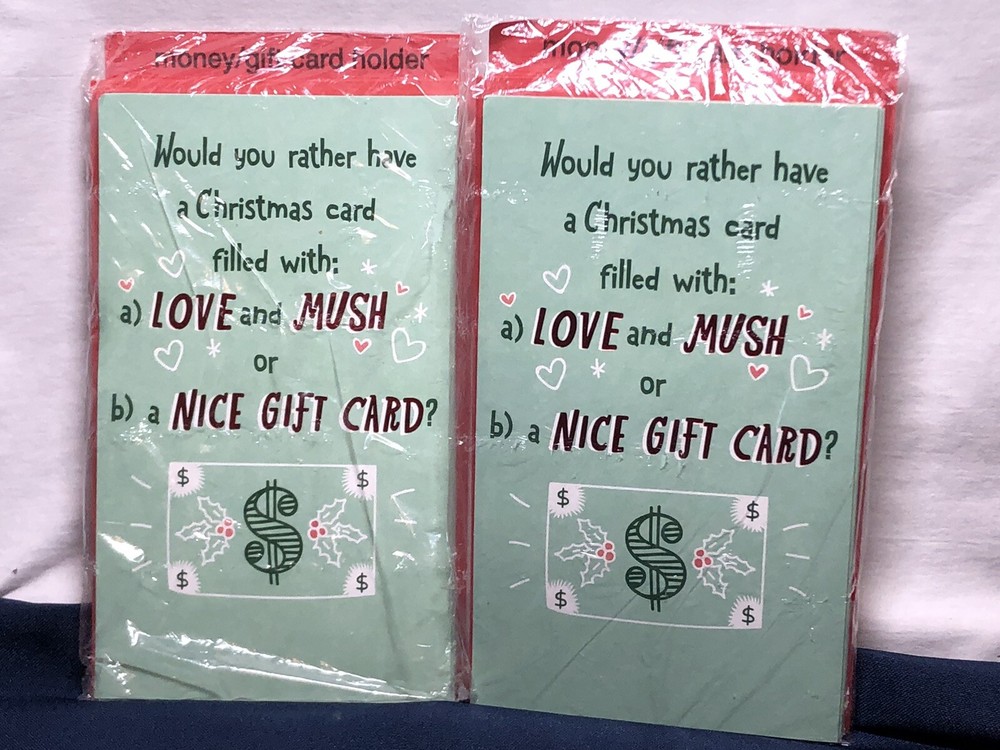 Christmas Card/Money/Gift Cards By American Greetings 6 Pk Sealed Blank-image