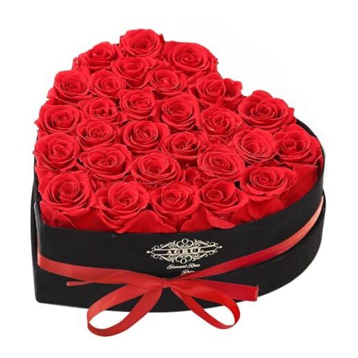 Mothers Day Roses Gifts for Mom-Forever Flowers Roses in a Box 28 ROSE Red-image