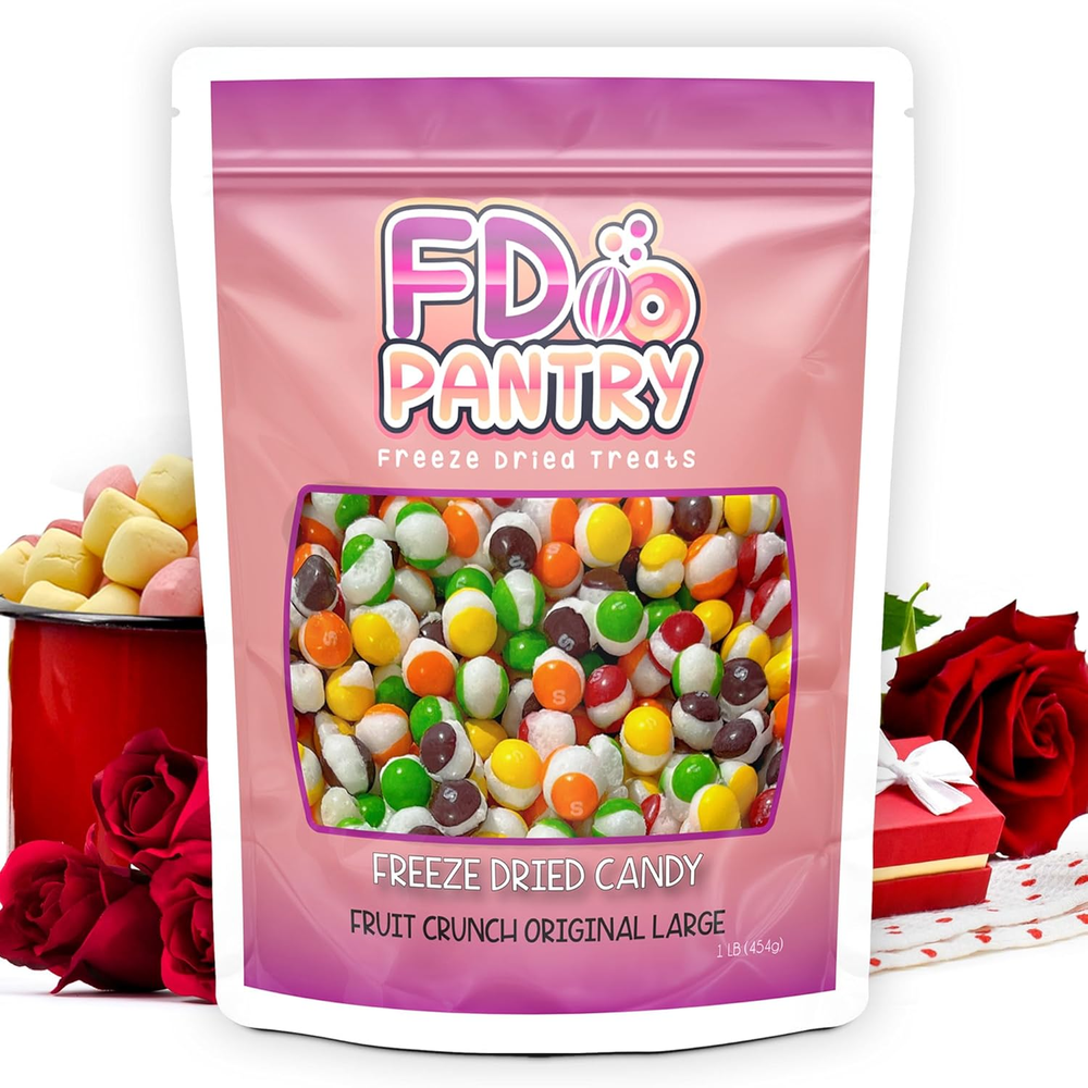 Valentine's Day Fruit Crunch Freeze-Dried Candy 1 LB 16 Oz