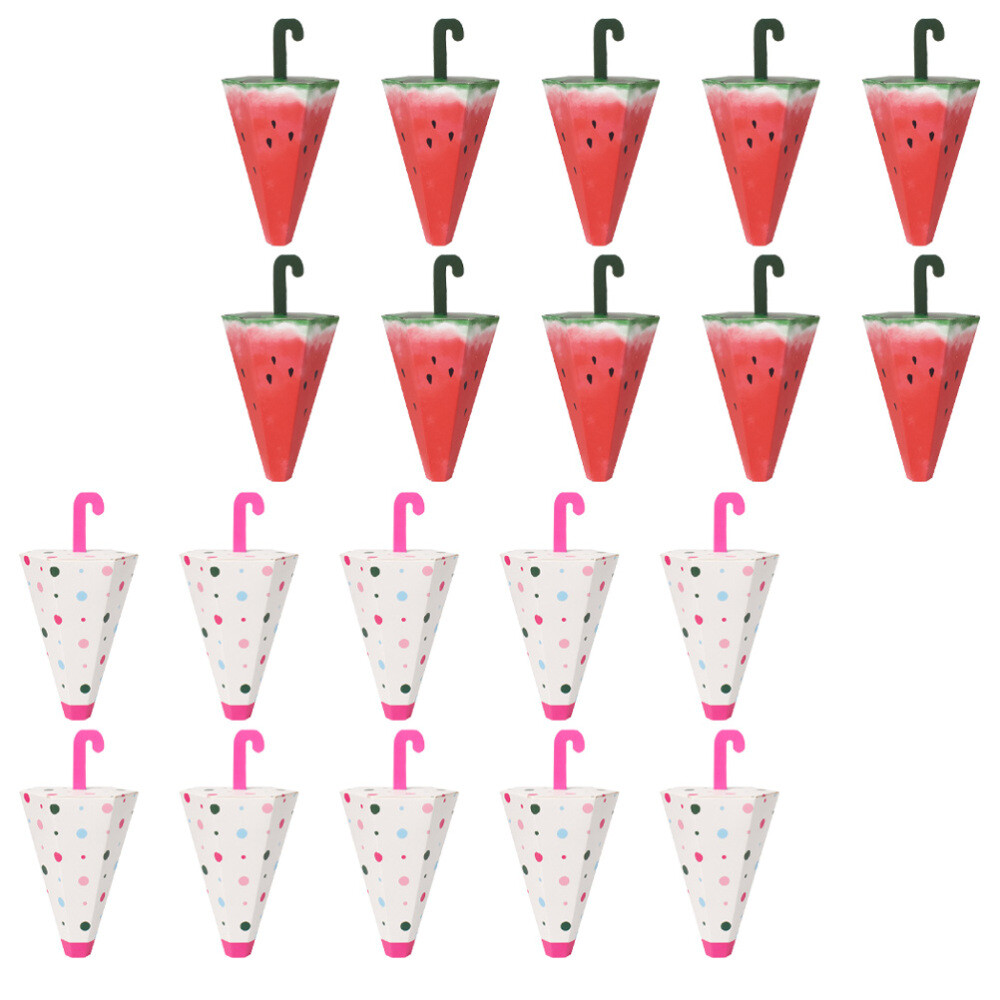20pcs Umbrella-Shaped Gift Boxes for Candy Favors - Wedding & Party Supplies
