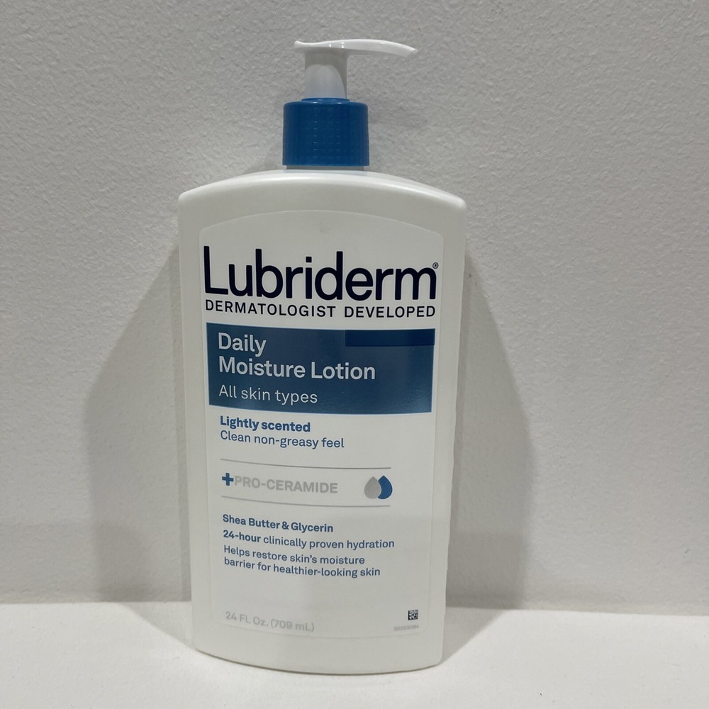 Lubriderm Daily Moisture Lotion + Pro-Ceramide with Shea Butter & Gly, 24 fl. oz