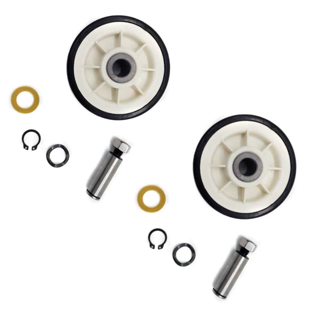 2Pcs Dryer Roller Wheel Drum Support Kit 303373K Replacement For Maytag