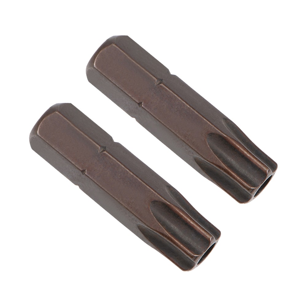 2pcs TT40 Torx Screwdriver Bits 1/4 Hex Shank 25mm Magnetic Driver Bit