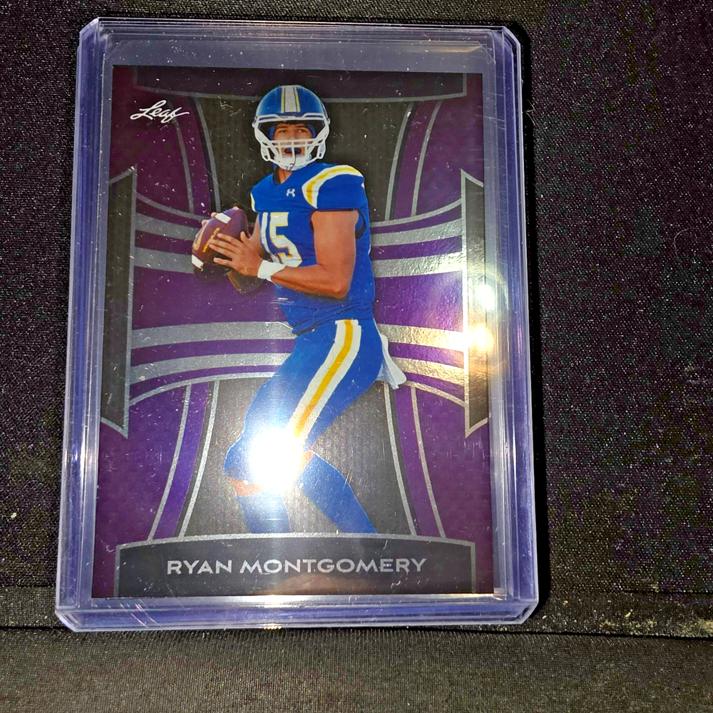 2025 LEAF FOOTBALL PURPLE FOIL #B-152 RYAN MONTGOMERY RC - GEORGIA BULLDOGS