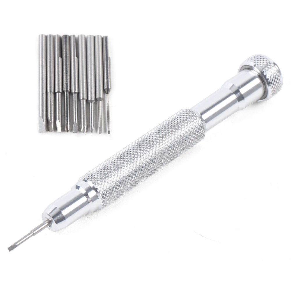 Precision Screwdriver Set for Watch Jewelry Repair with Cross Flat Blades  