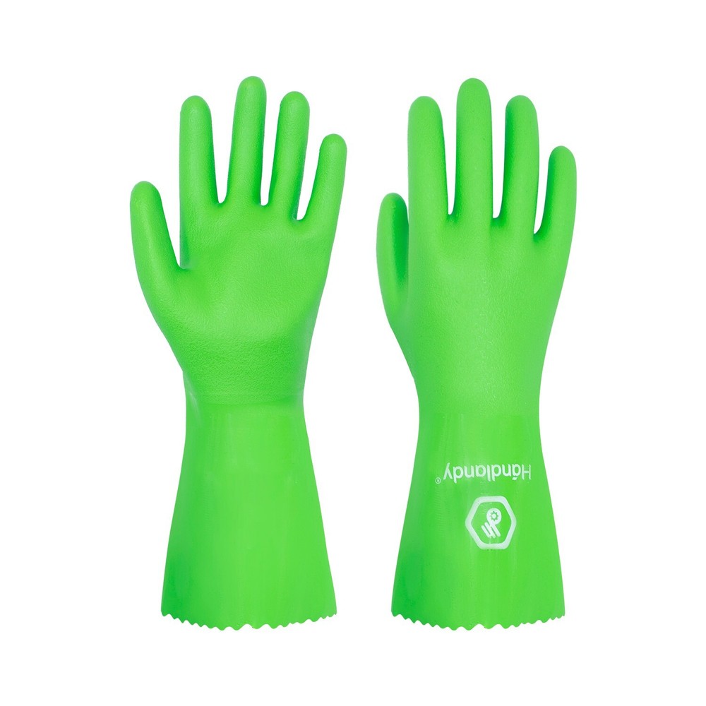 HANDLANDY Heavy Duty Chemical Resistant Cleaning Gloves for Protection