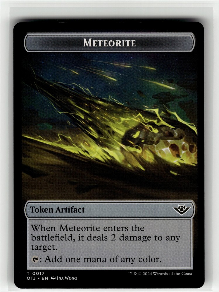 METEORITE TOKEN Outlaws of Thunder Junction #17 OTJ(NM+)(MTG)