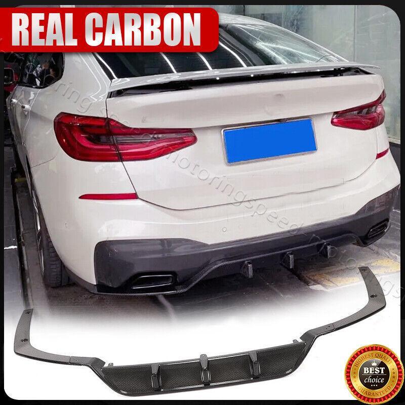 Real Carbon Rear Bumper Diffuser Spoiler For BMW 6 Series GT G32 M-Sport 2017UP