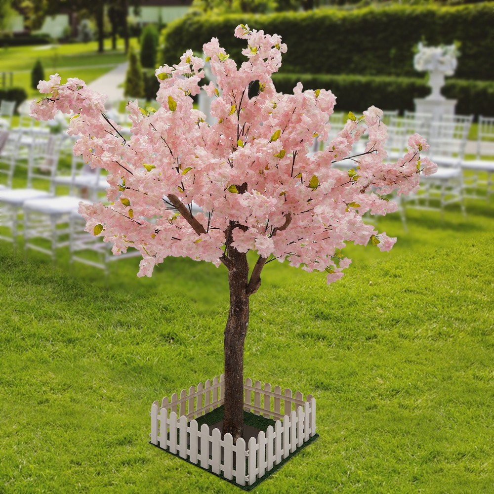Artificial Cherry Blossom Trees Light Pink Fake Sakura Flower Pink Sakura Tree