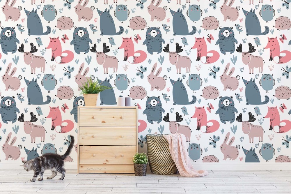3D Animal Cartoon Pattern Wall Murals Wallpaper Murals Wall Sticker 2