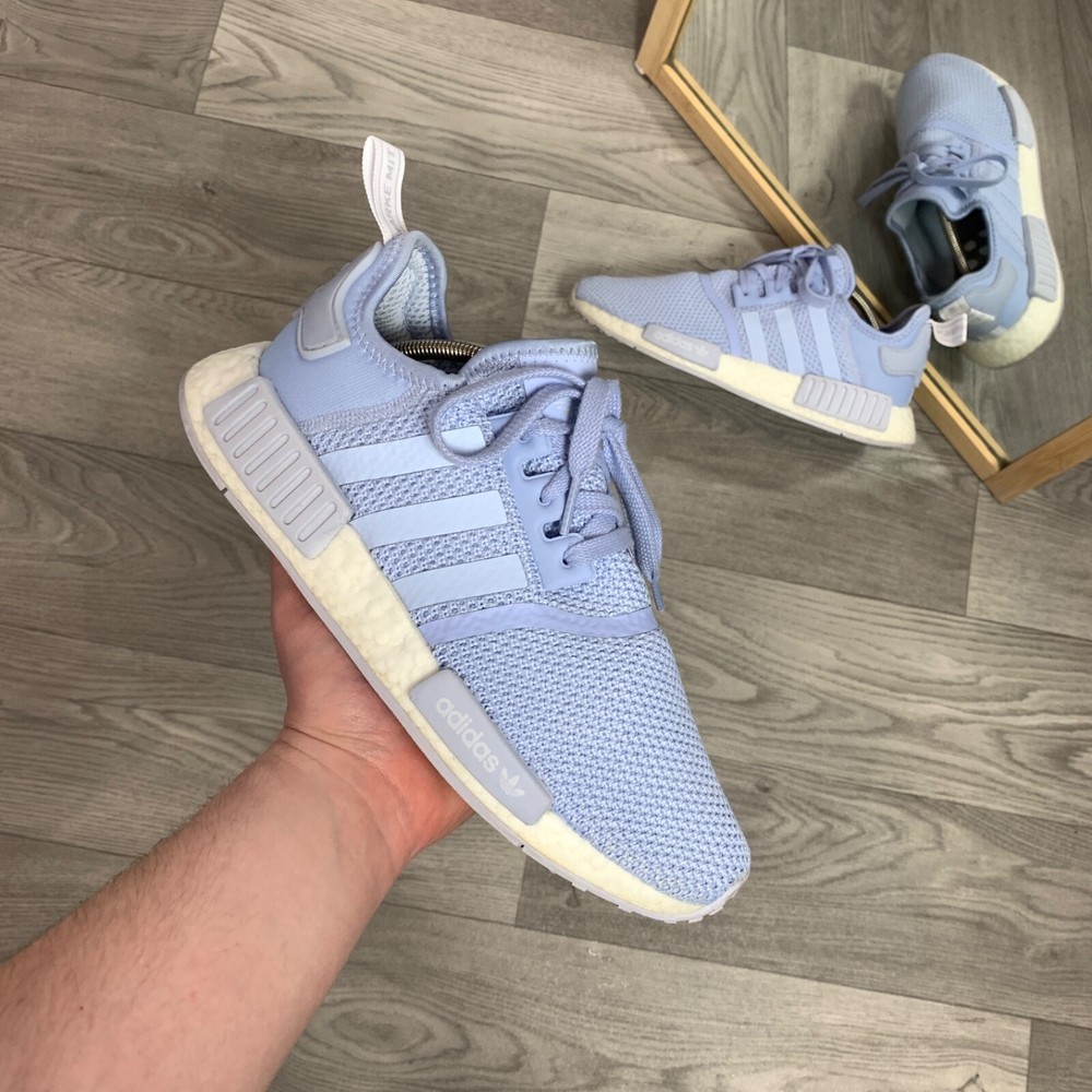 Adidas NMD_R1 Aero Blue Boost Women's Low Top Sneakers Boots 8.5