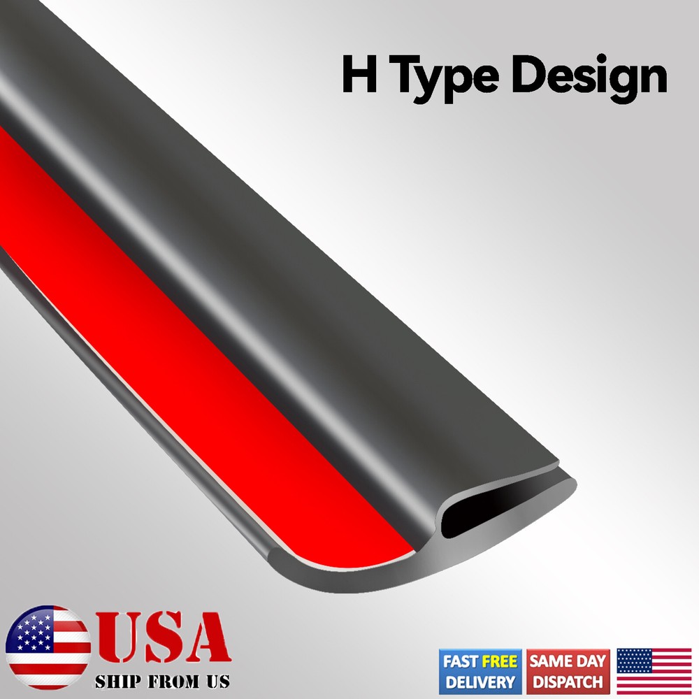 6.5ft Front Windshield Rubber Seal Trim Moulding Strip for Cars US
