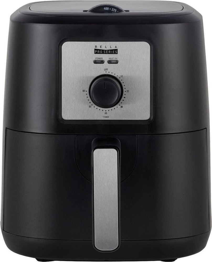 Bella Pro Series - 4.2-qt. Manual Air Fryer - Black