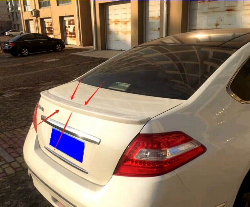 2007-2012 Nissan Altima Teana Gloss Black Trunk Lip Spoiler Wing