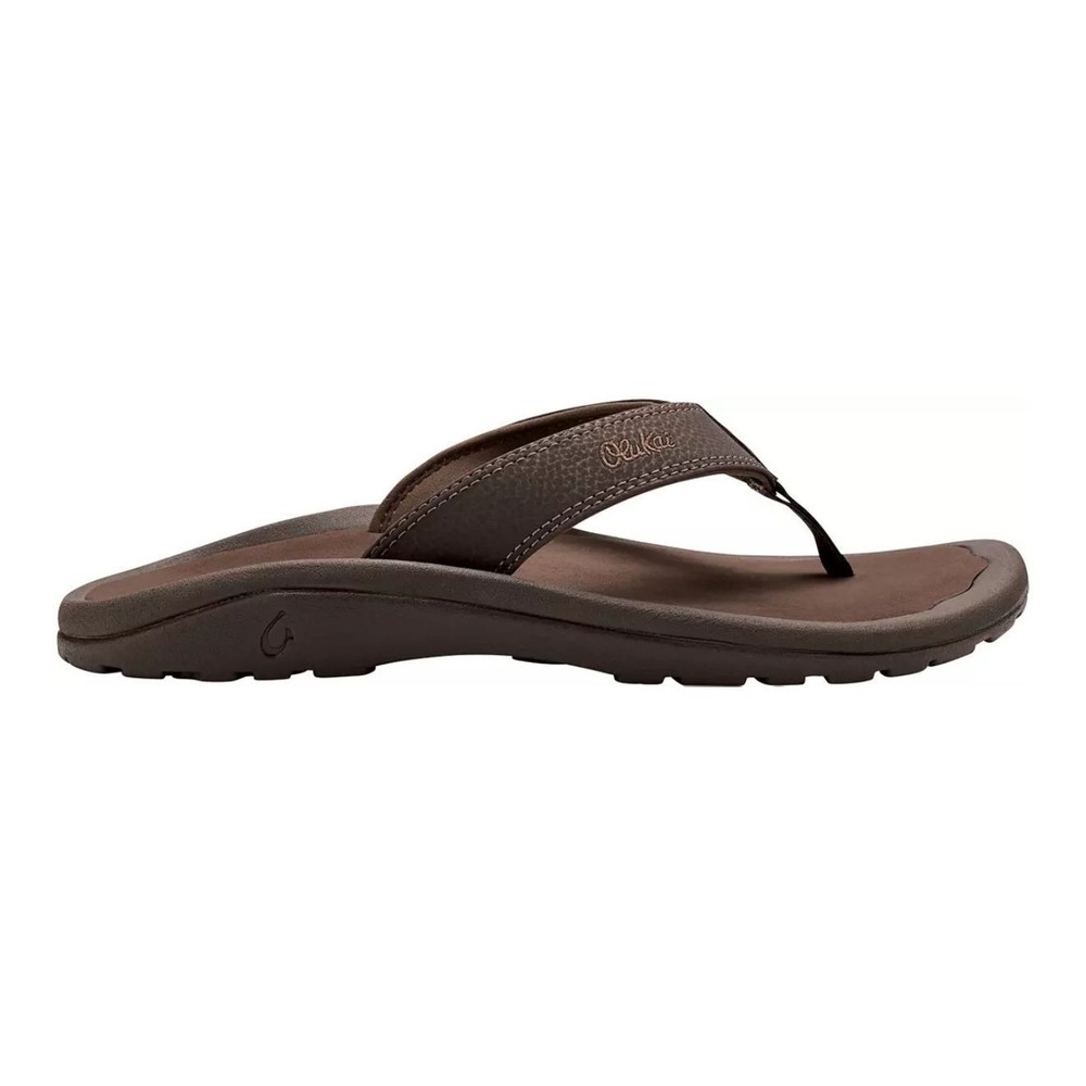 OluKai Mens Ohana Sandals Dark Java Ray Size 11