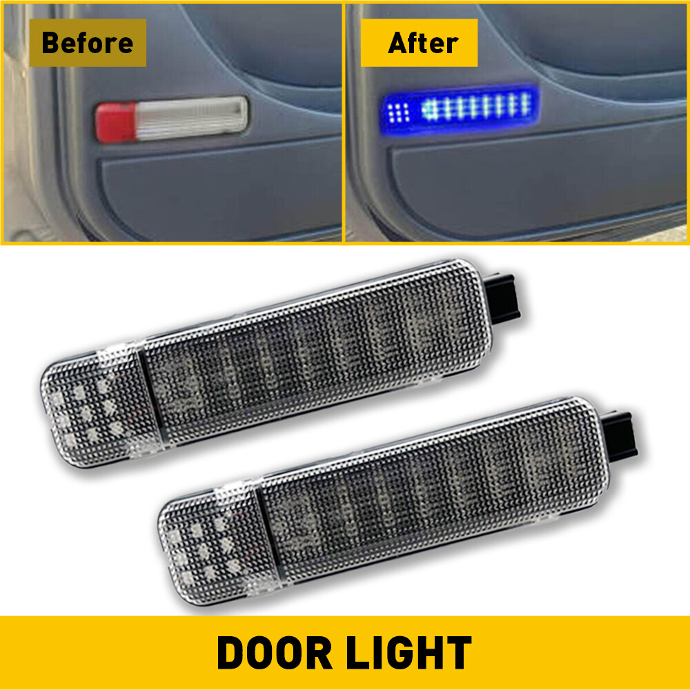 2 Blue LED Door Light Courtesy For Chevrolet GMC Hummer Cadillac Car Accessories