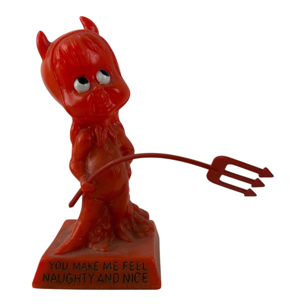 1972 Vintage Russ Berrie Red Devil Valentines “You Make Me Feel Naughty & Nice”