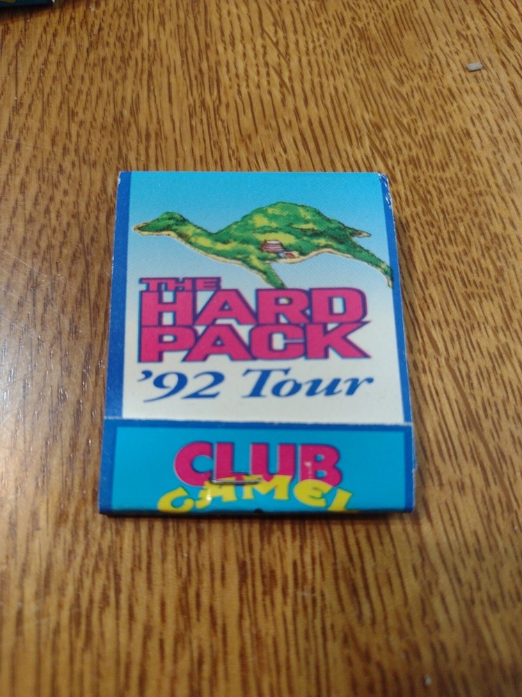 Unstruck NOS  MATCHBOOK: CAMEL  THE HARD PACK '92 TOUR. CLUB CAMEL   . MB166