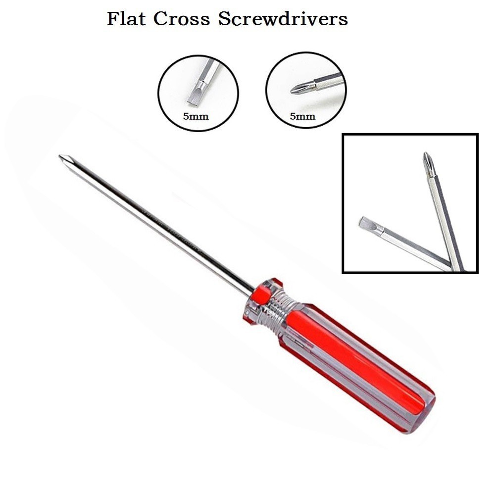 Mini Plastic Slotted & Cross Screwdriver for Scratch-Free Small Screws