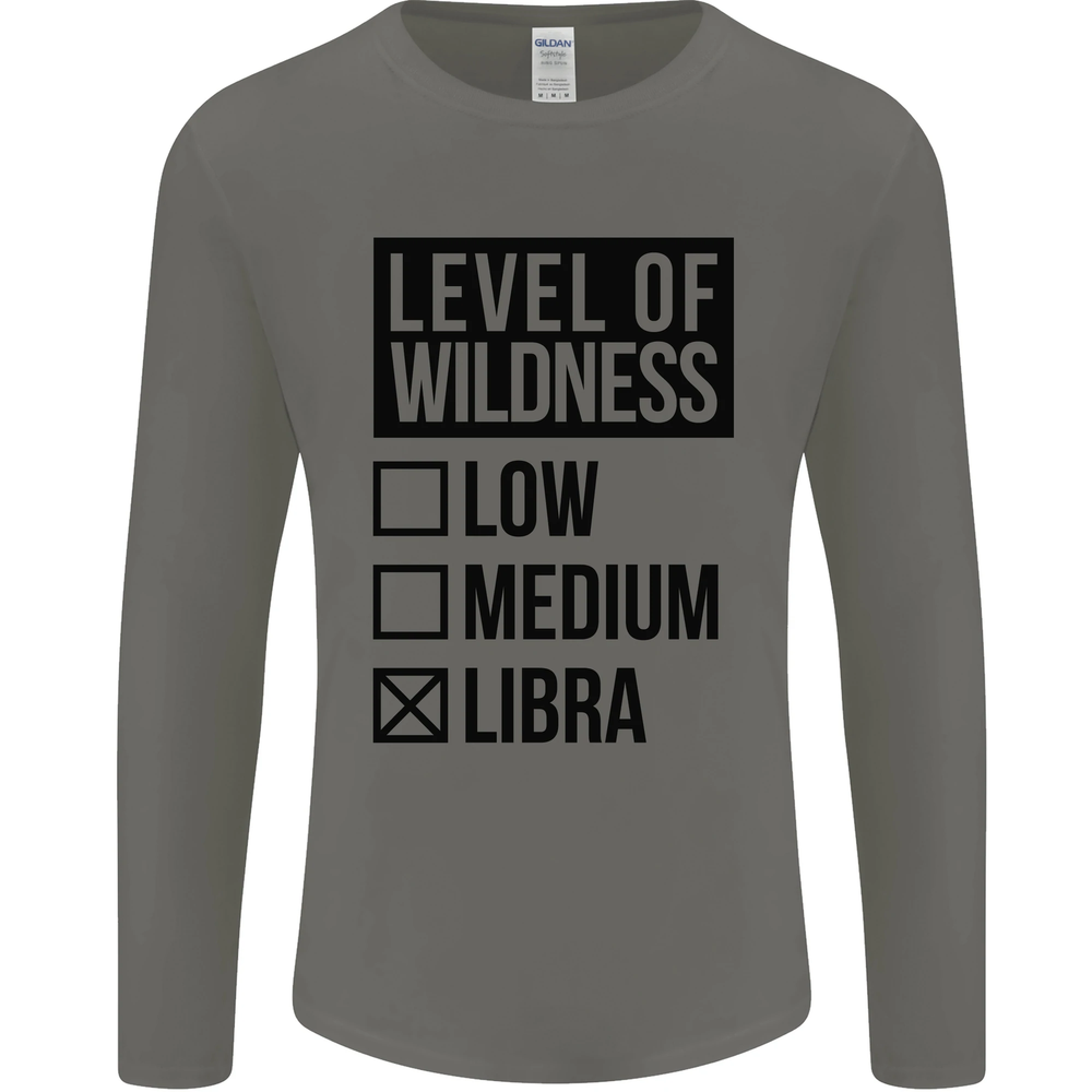 Levels of Wildness Libra Mens Long Sleeve T-Shirt