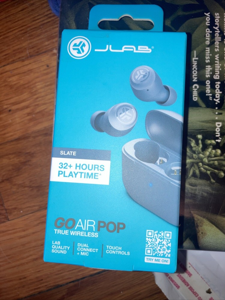 JLab EBGAIRPOPRSLT124 GO Air POP True Wireless In-Ear Headphones - Slate