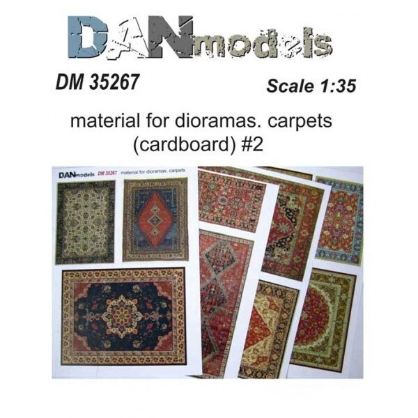 Dan Models 35267 Scale 1:35 Material for Dioramas. Carpets (cardboard) Set #2