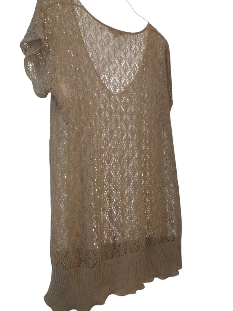 Banana Republic Womens Lightweight Linen Sweater Beige Size XL  