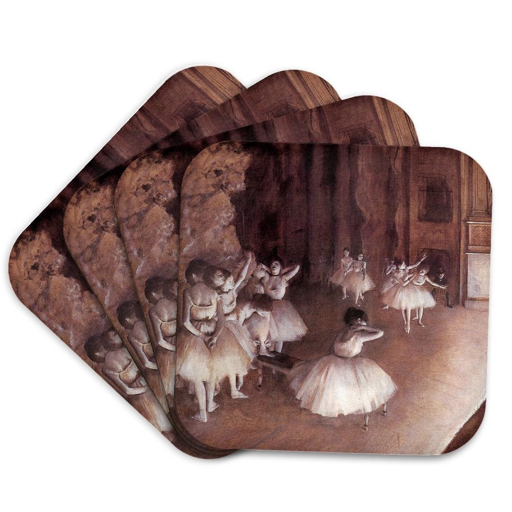 Degas Ballet Rehearsal Art Coaster 3dRose