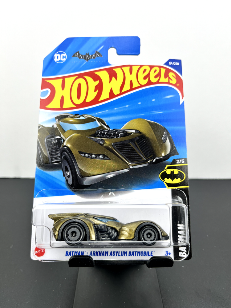 Hot Wheels 2025 Mainline Batman Arkham Asylum Batmobile Gold #54